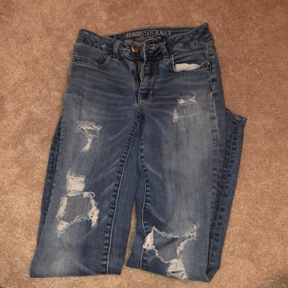 Cute holy jeans